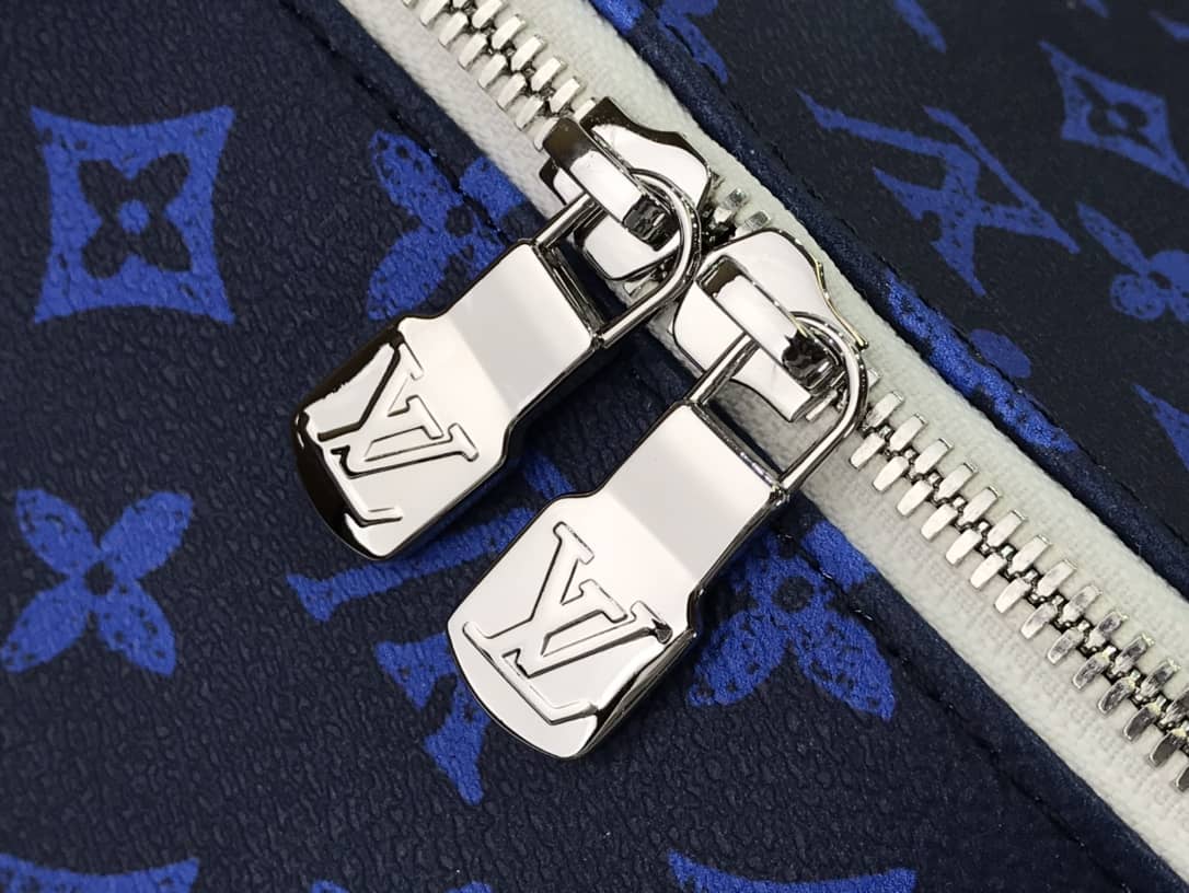 Louis Vuitton Monogram Reverse Canvas Carry It Replica Backpack Blue M46118