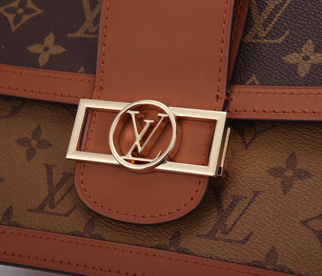 Louis Vuitton Monogram MM Reverse Dauphine Shoulder Bag Replica M44391
