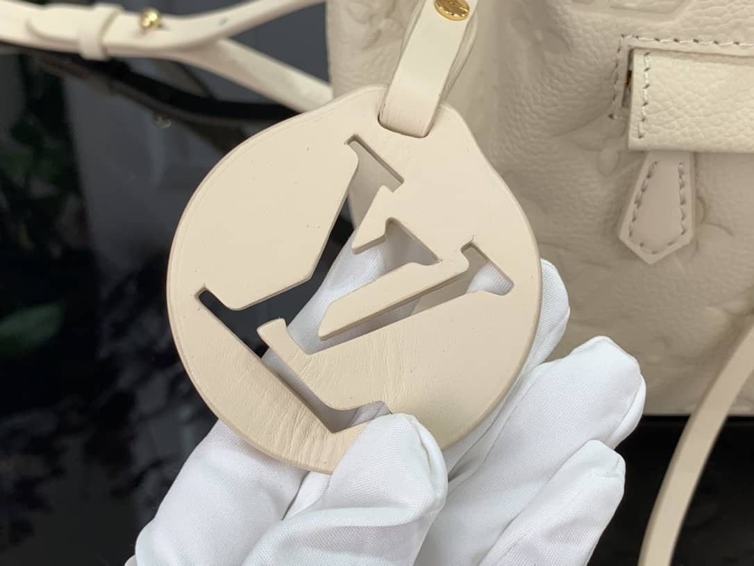 Louis Vuitton Ann Platt Montsouris PM Noir Leather Replica Backpack Cream M45205