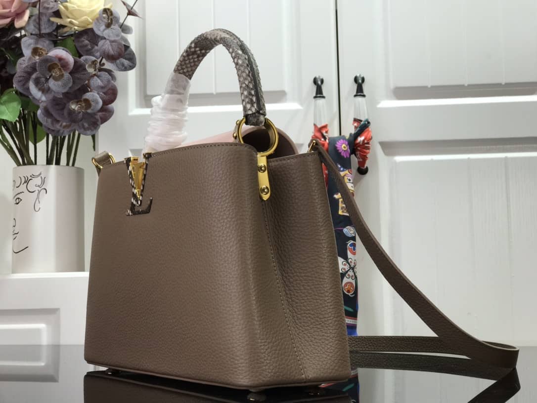 Louis Vuitton Capucines Taurillon Leather PM Tote Replica N92800