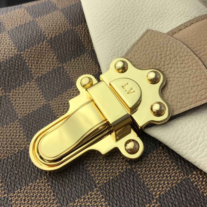 Louis Vuitton Damier Ebene Clapton Replica Backpack Beige N42262