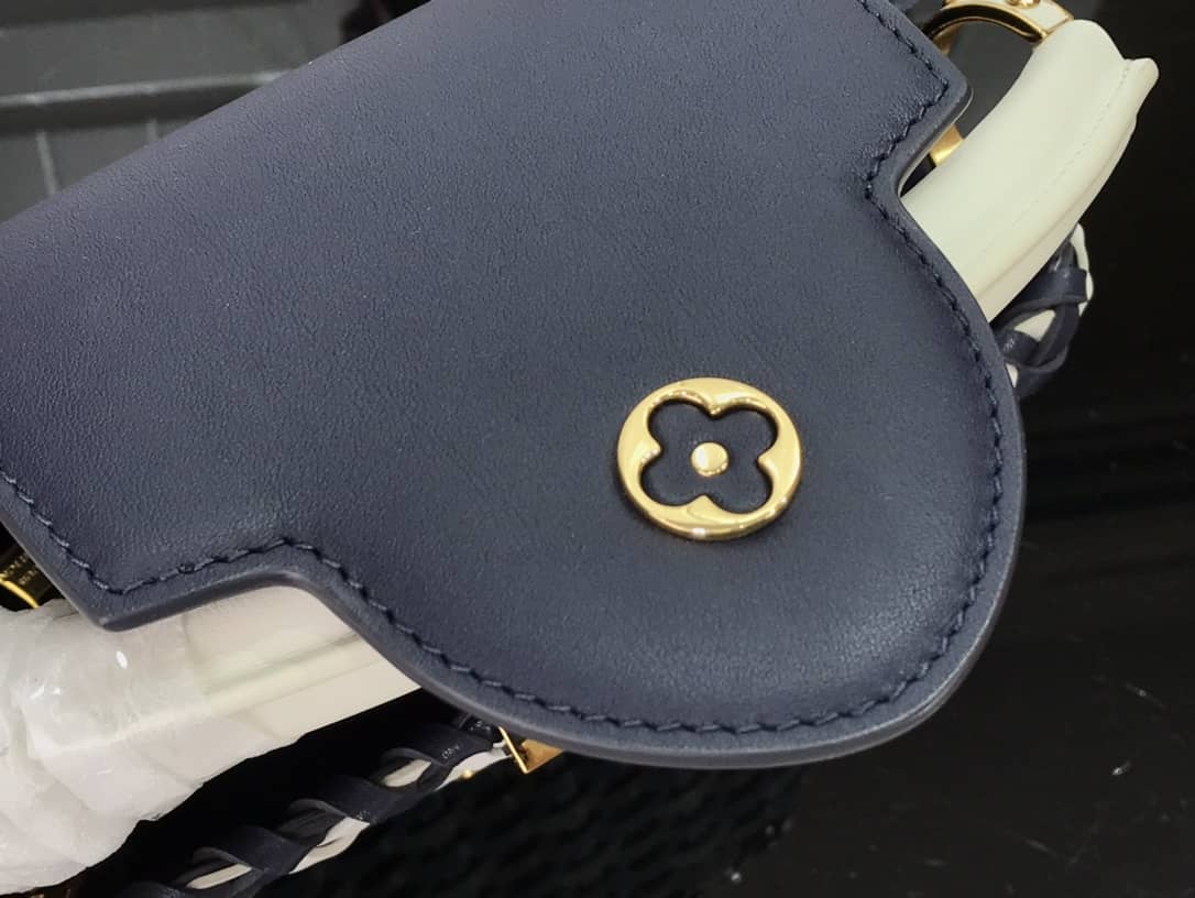 Louis Vuitton Capucines Taurillon Hand Shoulder Bag Replica Blue M94519