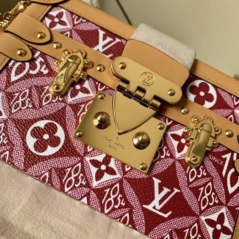 Louis Vuitton Since 1854 Petite Malle Replica Bag Red M57212