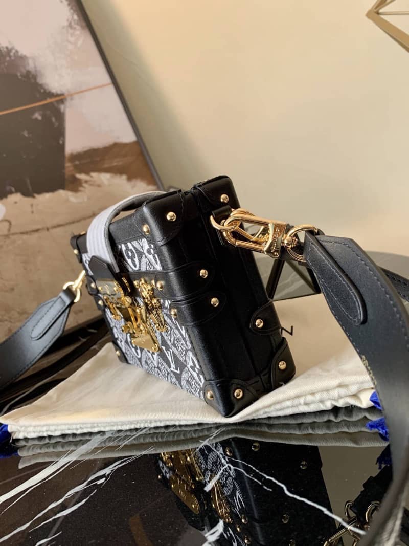 Louis Vuitton Since 1854 Petite Malle Replica Bag Black M57212