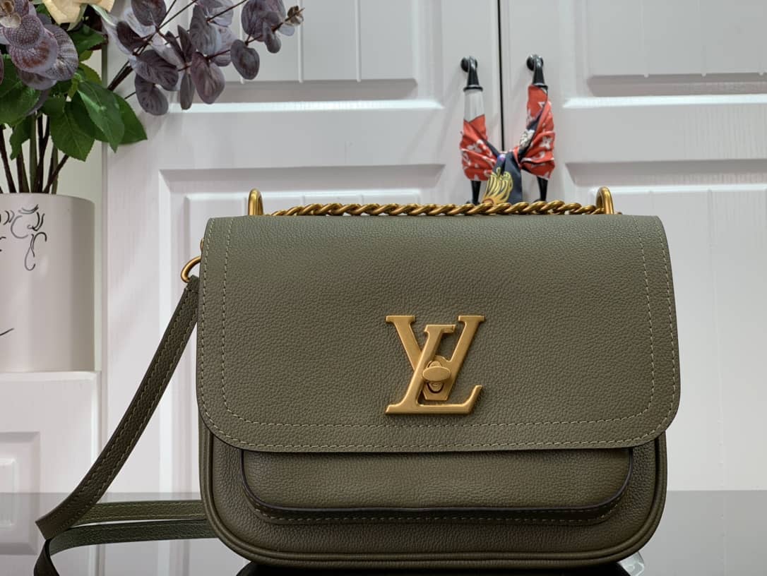 Louis Vuitton Lockme Chain PM Replica Handbag Green M57073