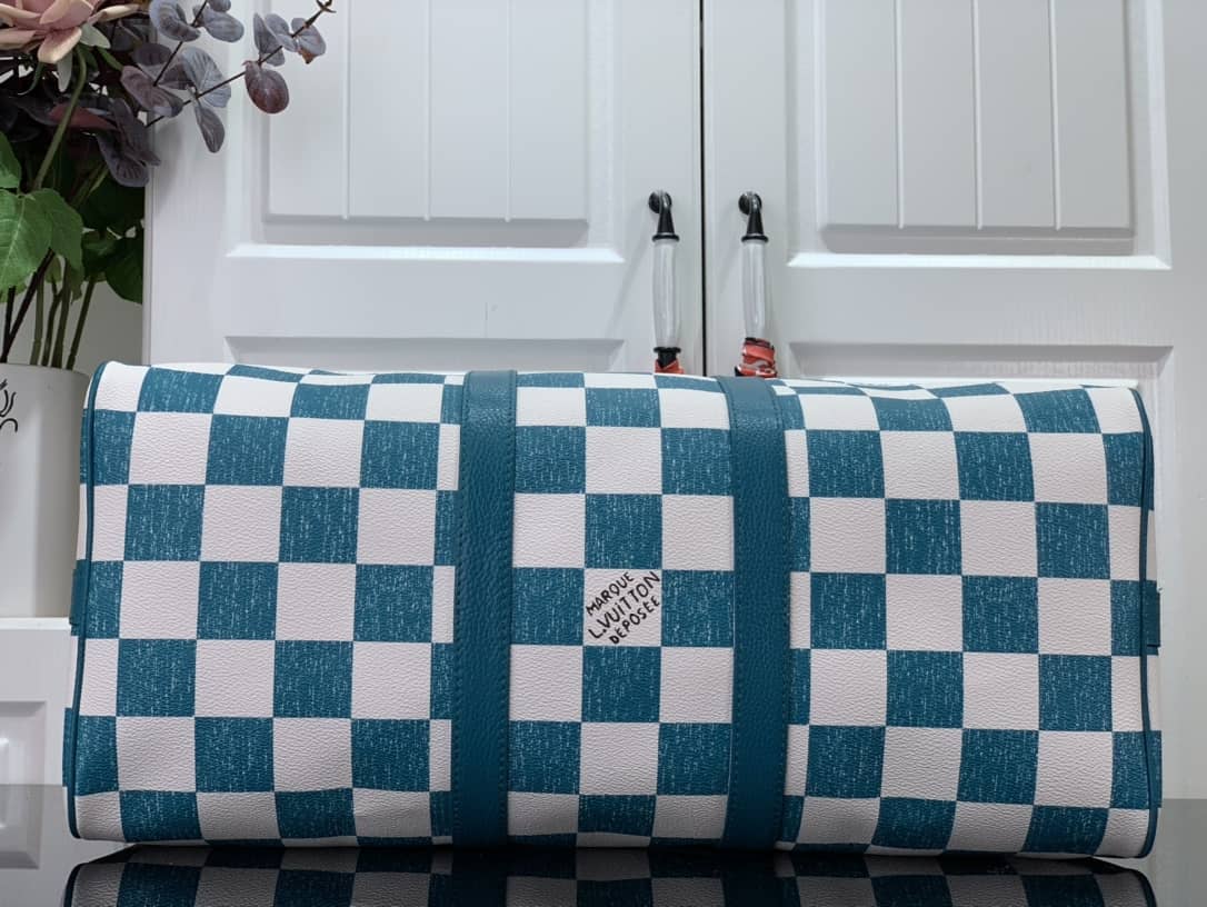 Louis Vuitton Keepall Bandoulière 45 Virgil Abloh Bag Replica Green N80404