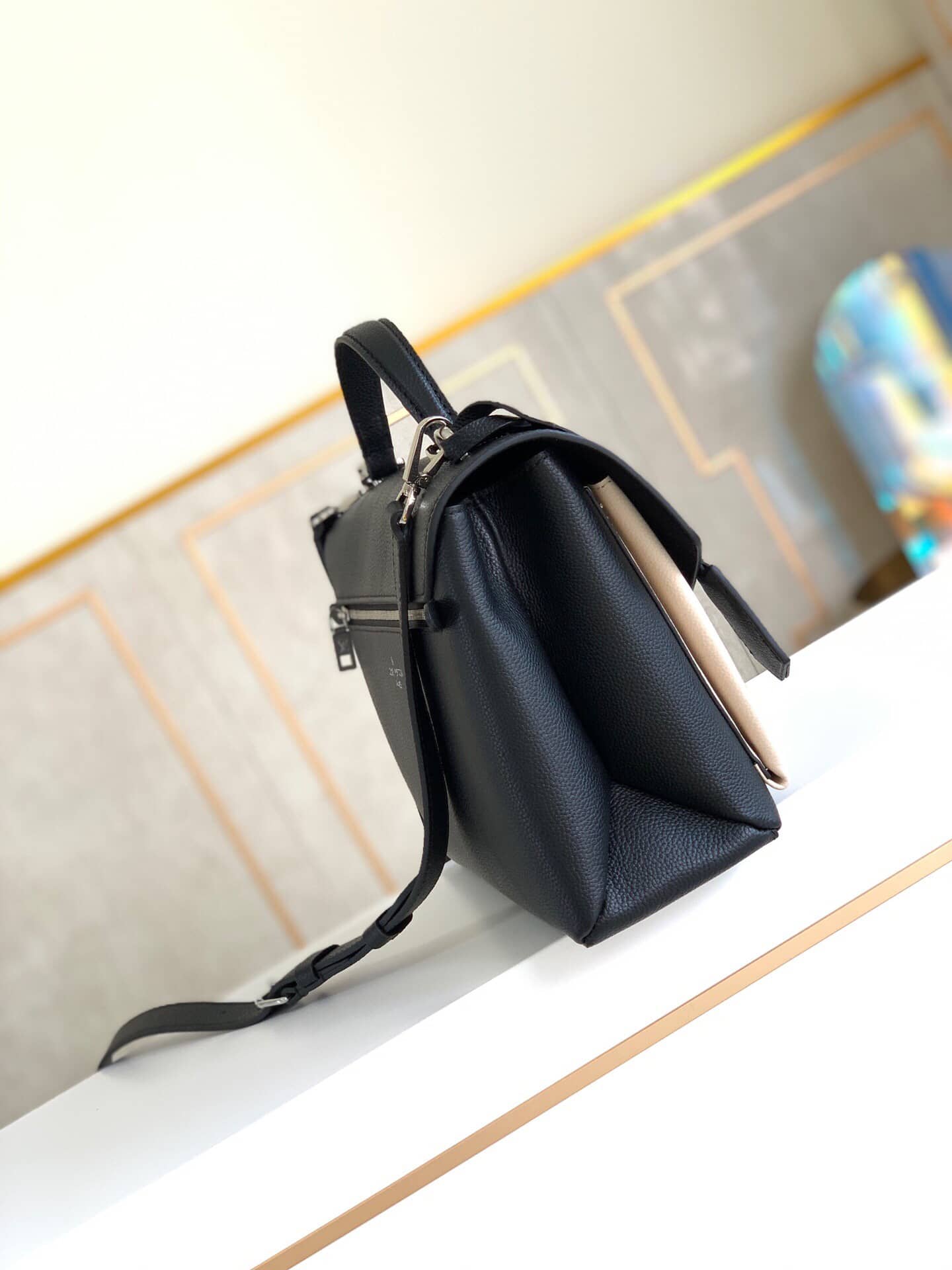 Louis Vuitton My Lockme Vanille Leather Crossbody Bag Replica M54878