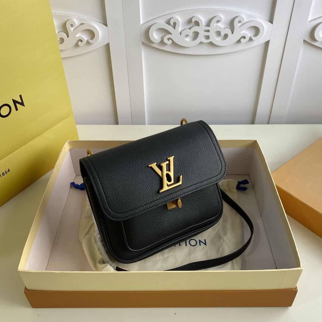 Louis Vuitton Lockme Chain PM Replica Handbag Black M57073