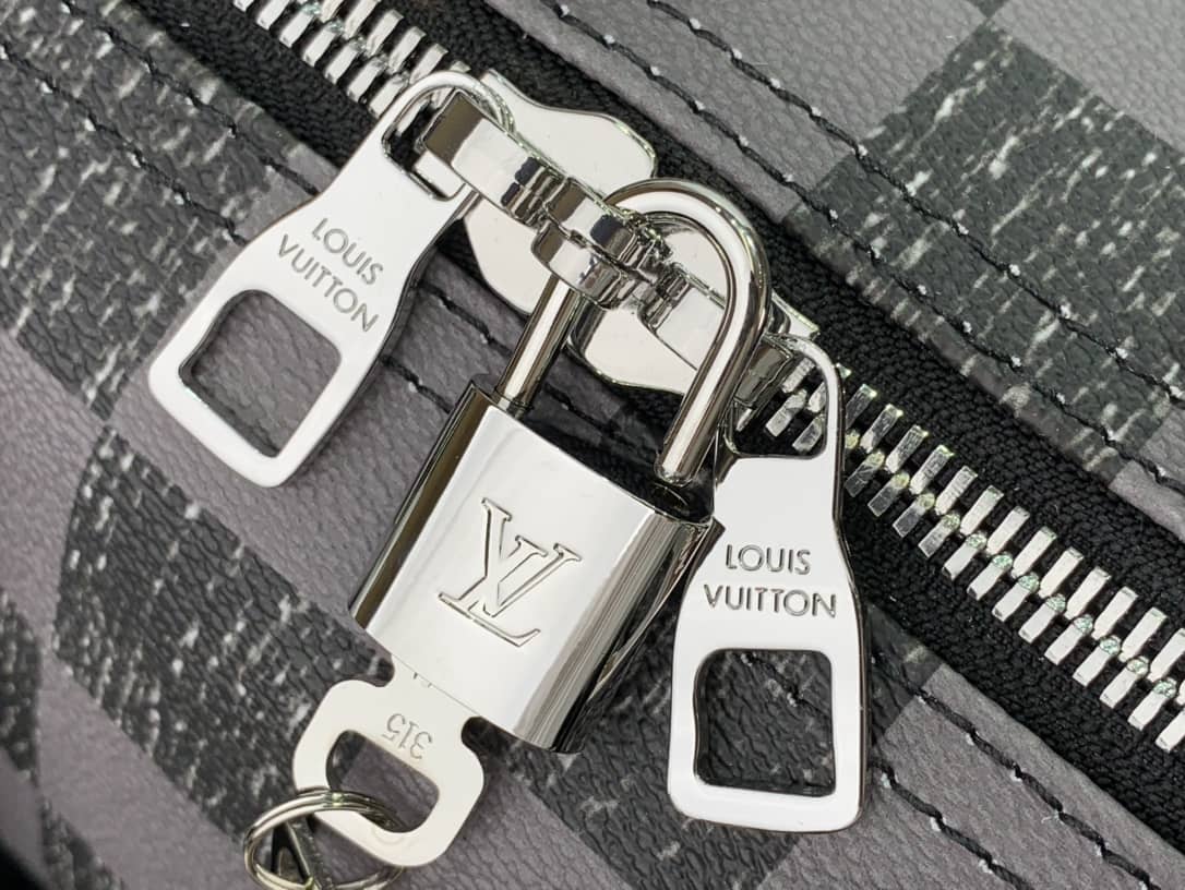 Louis Vuitton Keepall Bandoulière 45 Virgil Abloh Bag Replica Black N80404