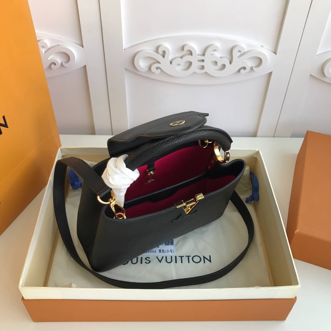 Louis Vuitton Capucines MM Bag Replica Black M48864
