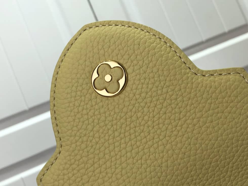 Louis Vuitton Capucines BB Taurillon Leather Bubble Yellow M58694 Replica Shoulder Bag