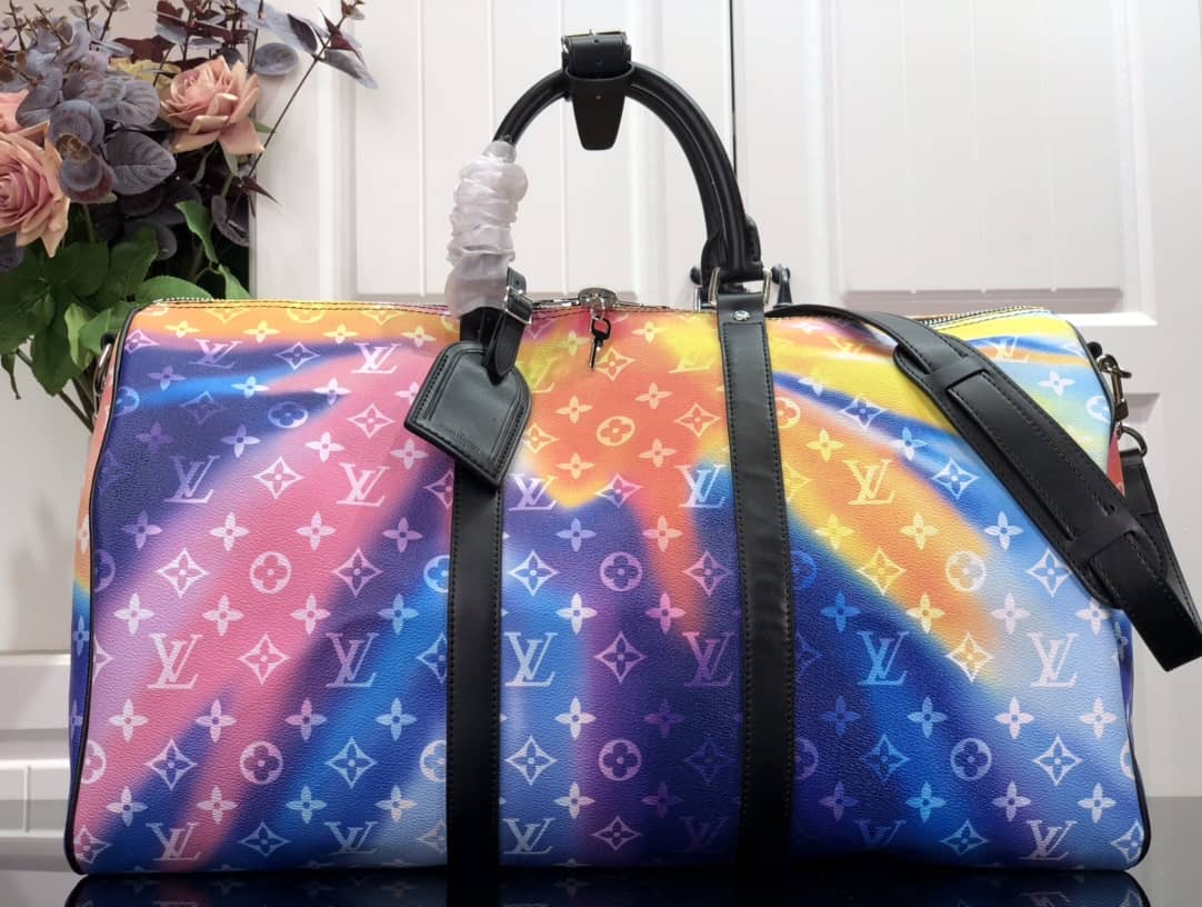 Louis Vuitton Keepall Watercolor Bandouliere 50 Travel Bag Replica M45758