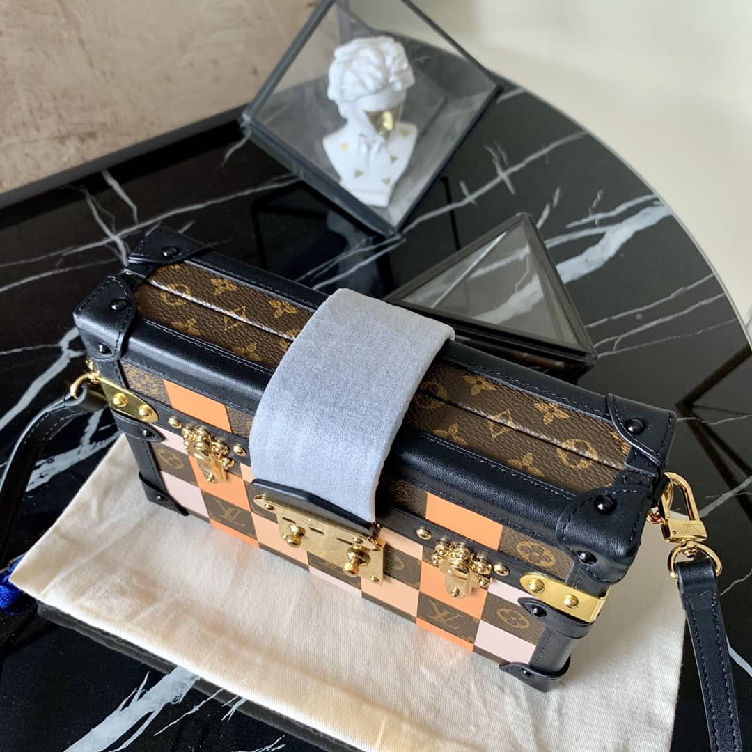 Louis Vuitton Petite Malle Damier Monogram Canvas Replica Box M55519