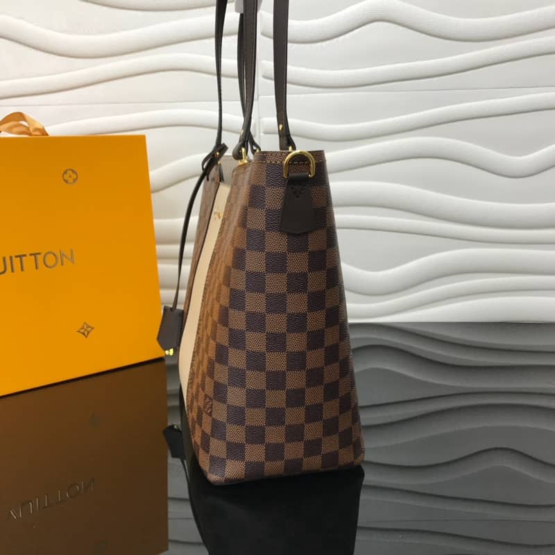 Louis Vuitton Jersey Damier Ebene Canvas Magnolia Beige Bag Replica N44041