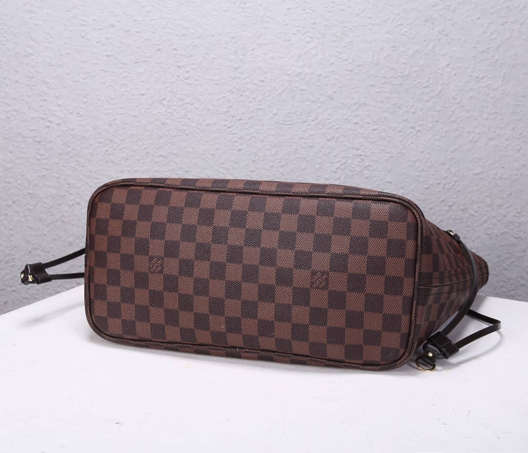 Louis Vuitton Neverfull MM Damier Ebene Tote Replica Pink N41358