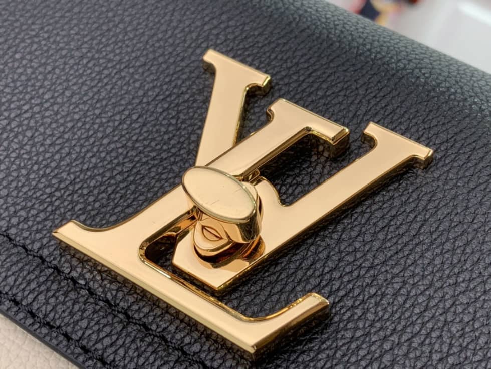 Louis Vuitton Lockme Tender Leather Black M58557 Replica Crossbody Bag