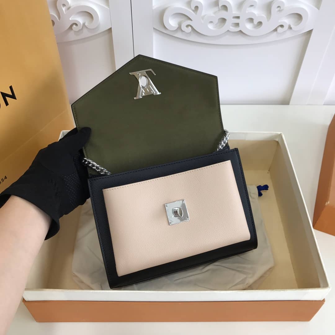 Louis Vuitton MyLockMe BB Calf Chain Replica Shoulder Bag Green M51418