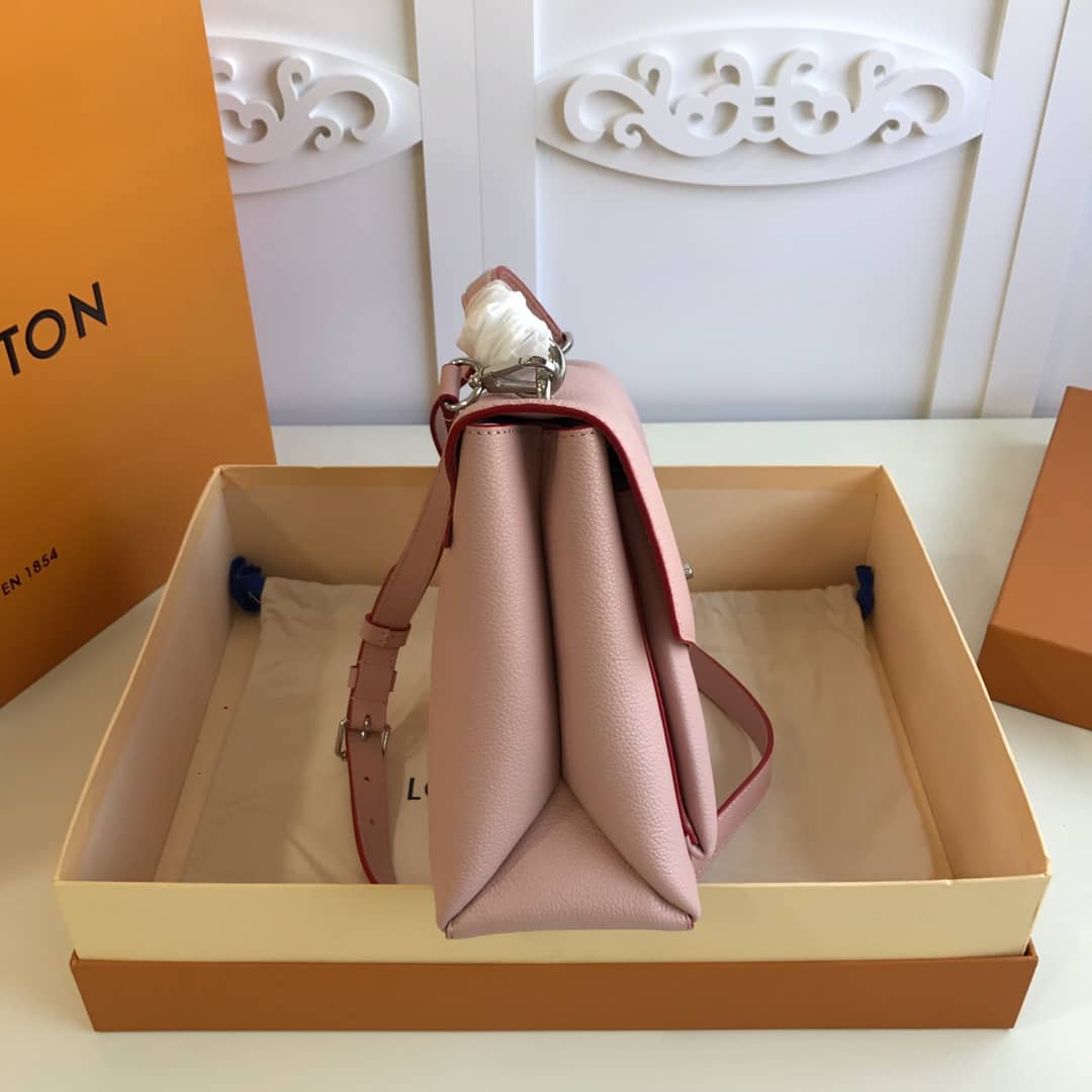 Louis Vuitton MyLockMe 2way Leather Grain Replica Satchel Pink M54849