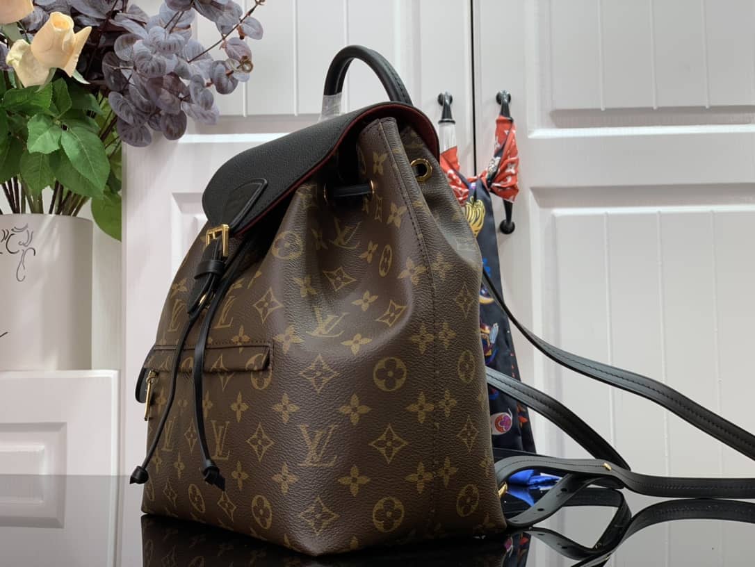 Louis Vuitton Montsouris PM Noir Monogram Replica Backpack M45515