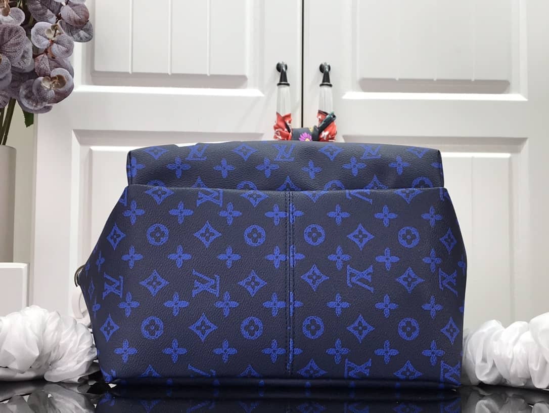 Louis Vuitton Monogram Reverse Canvas Carry It Replica Backpack Blue M46118