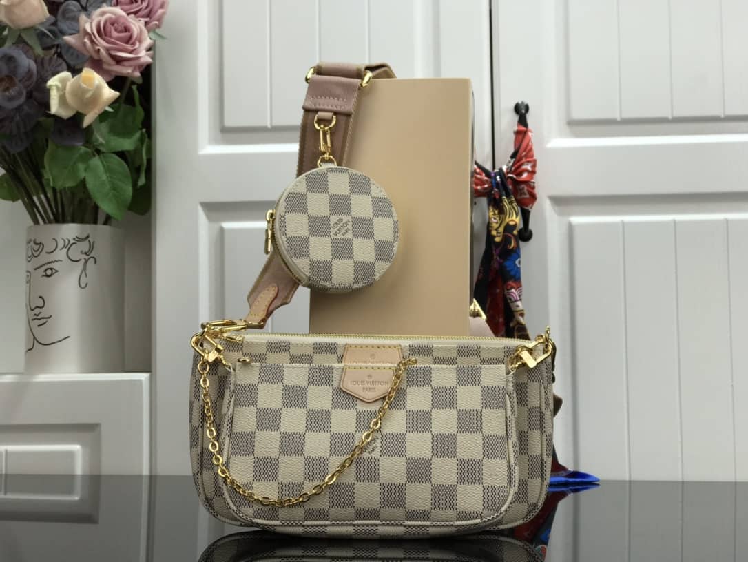Louis Vuitton Multi Damier Azur Replica Pochette M44813