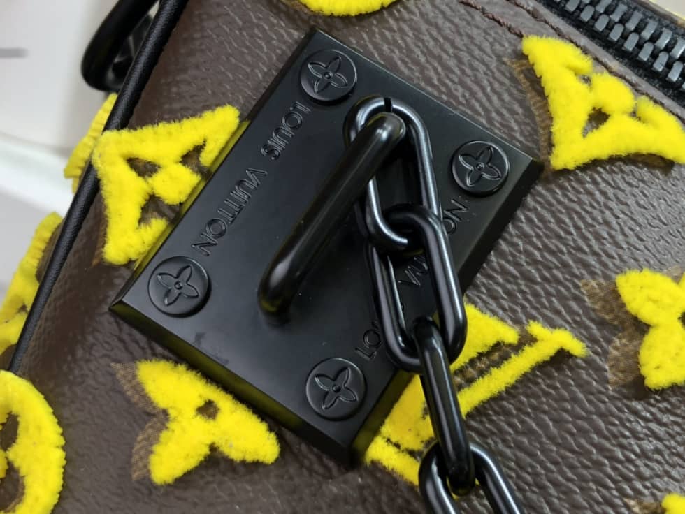 LV Duffle Bag Replica Keepall Triangle Bandouliere 50 Yellow M45046