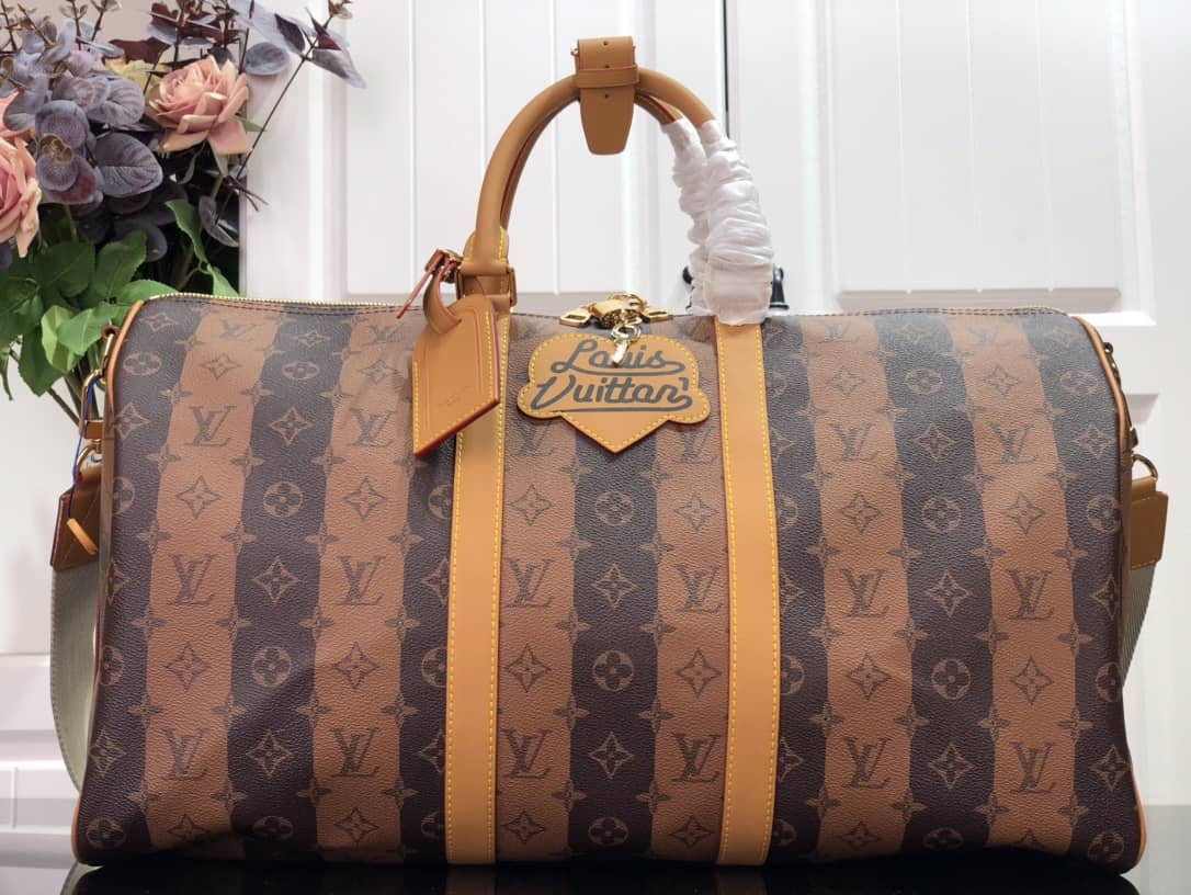 Louis Vuitton Keepall Bandouliere x Nigo Monogram Stripes Replica M40567