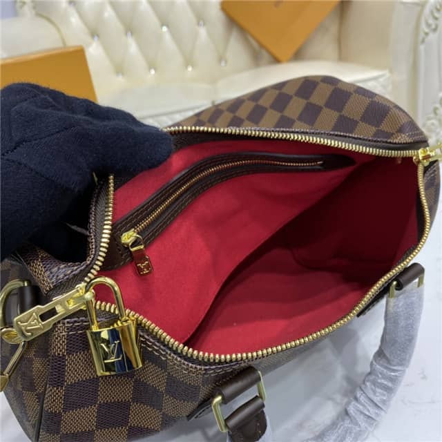 Louis Vuitton Replica Bags Speedy Bandouliere 30 Damier Ebene N41367