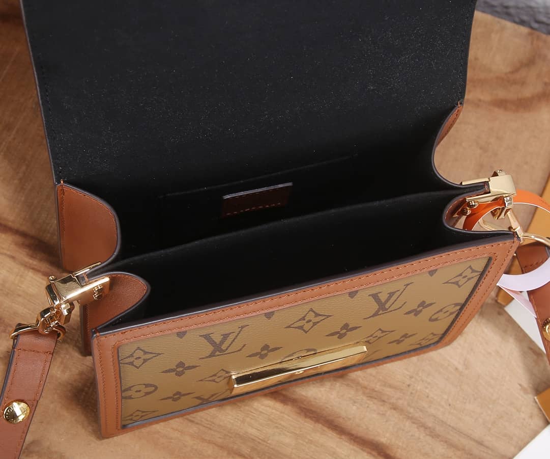 Louis Vuitton Dauphine Mini Monogram Replica Crossbody Bag Brown M44580