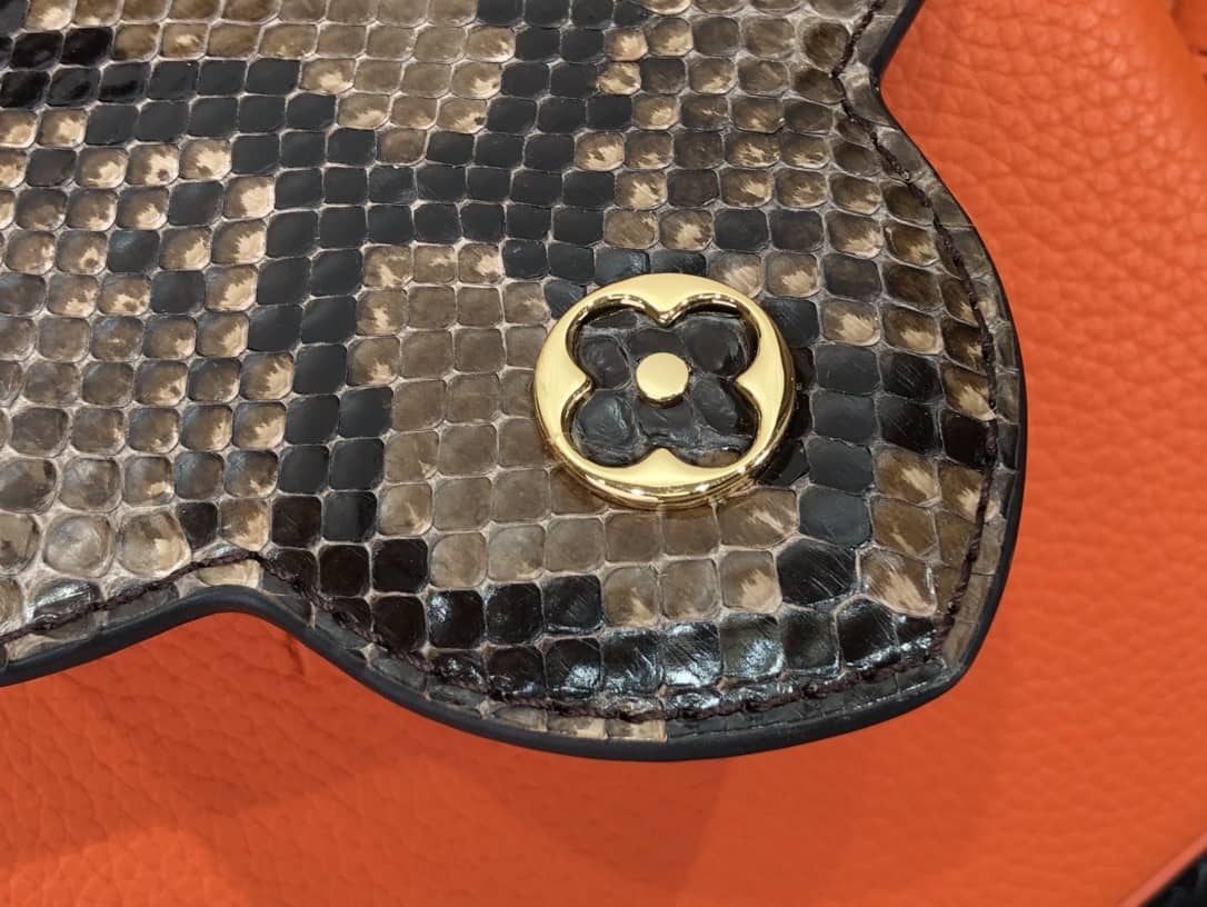 Louis Vuitton Capucines Embroidery Replica Bag Orange M48865