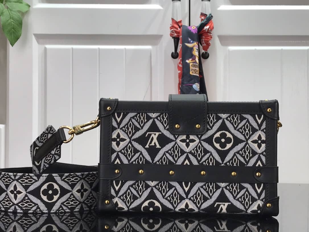 Louis Vuitton Since 1854 Petite Malle Replica Bag Black M57212