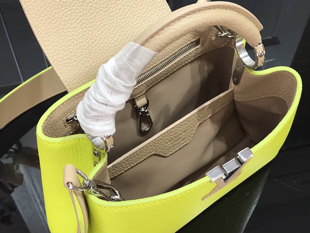 Louis Vuitton Capucines Mini Taurillon Leather Replica Bag Green M57520