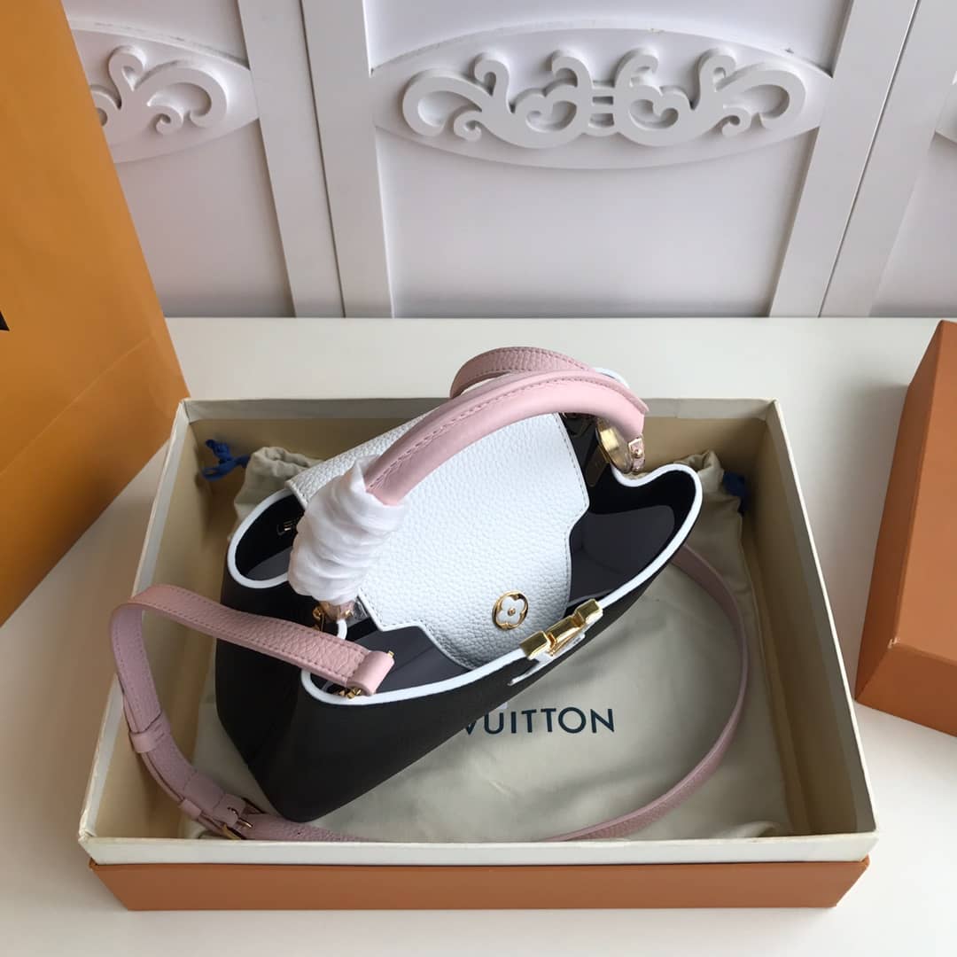 Louis Vuitton Capucines PM Taurillon Bag Replica Black M52988