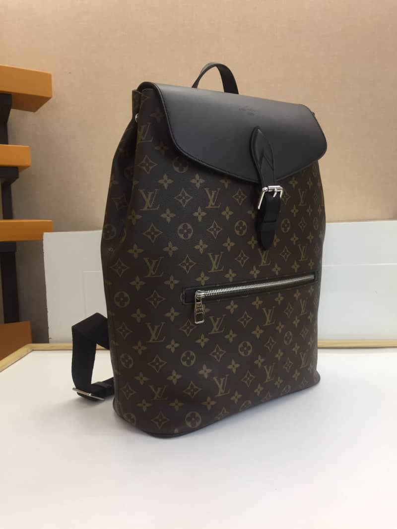 Louis Vuitton Palk Monogram Macassar Canvas Replica Backpack M40637