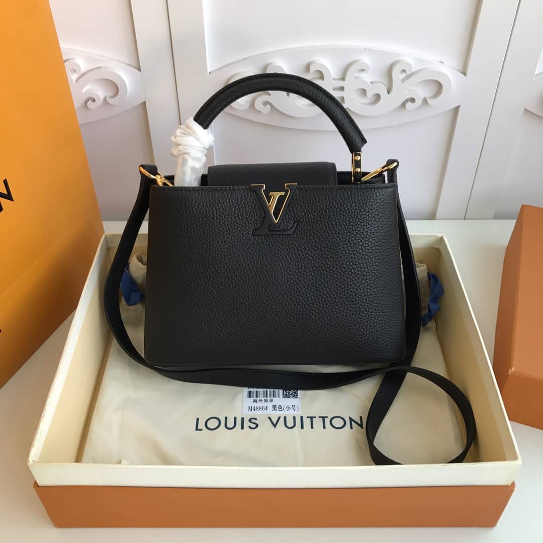 Louis Vuitton Capucines MM Bag Replica Black M48864