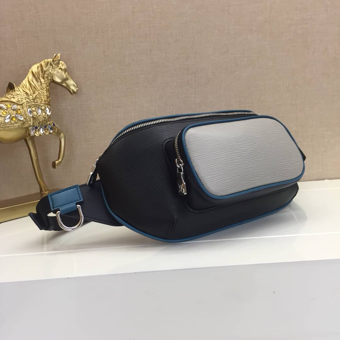 Louis Vuitton Damier Graphite Canvas Replica  Bumbag Black Blue M51464