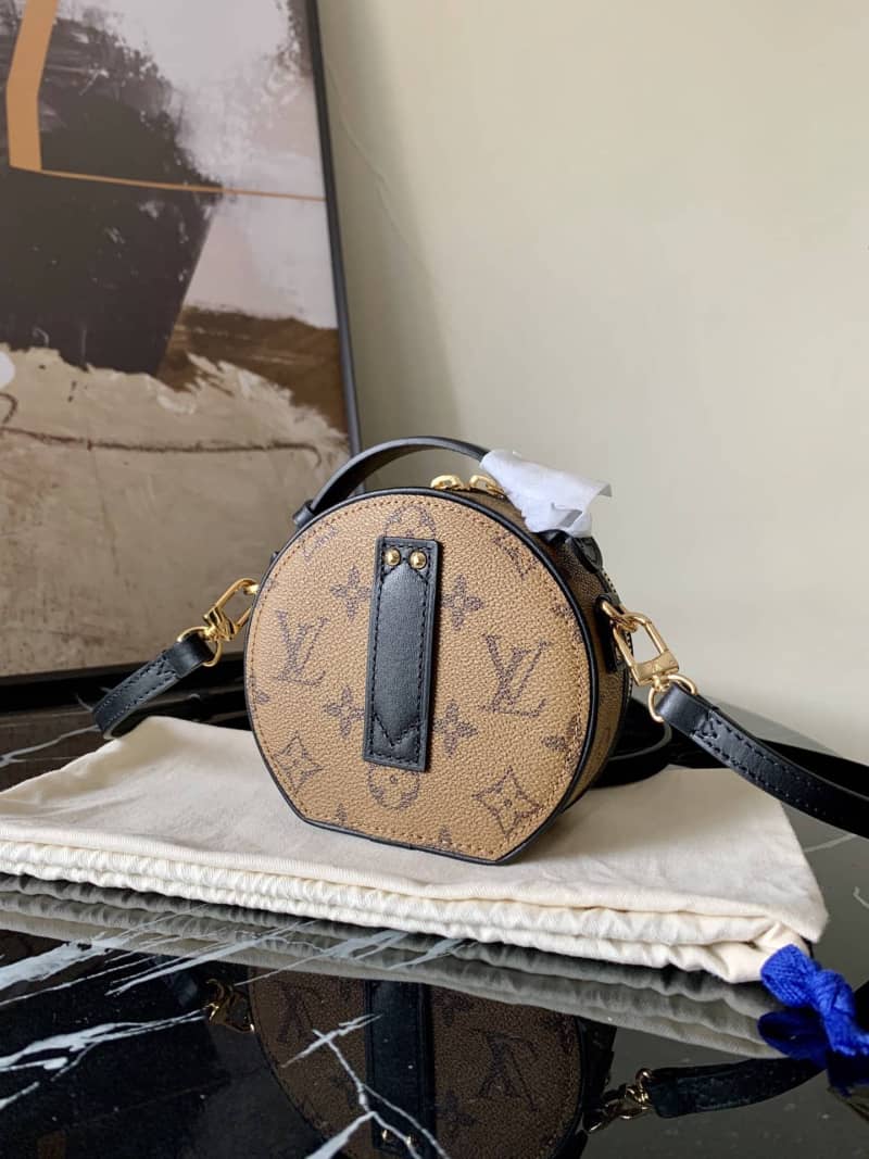 Best Replica Louis Vuitton Monogram Reverse Mini Boite Chapeau Replica Shoulder Bag Yellow M68276(ColaReps)