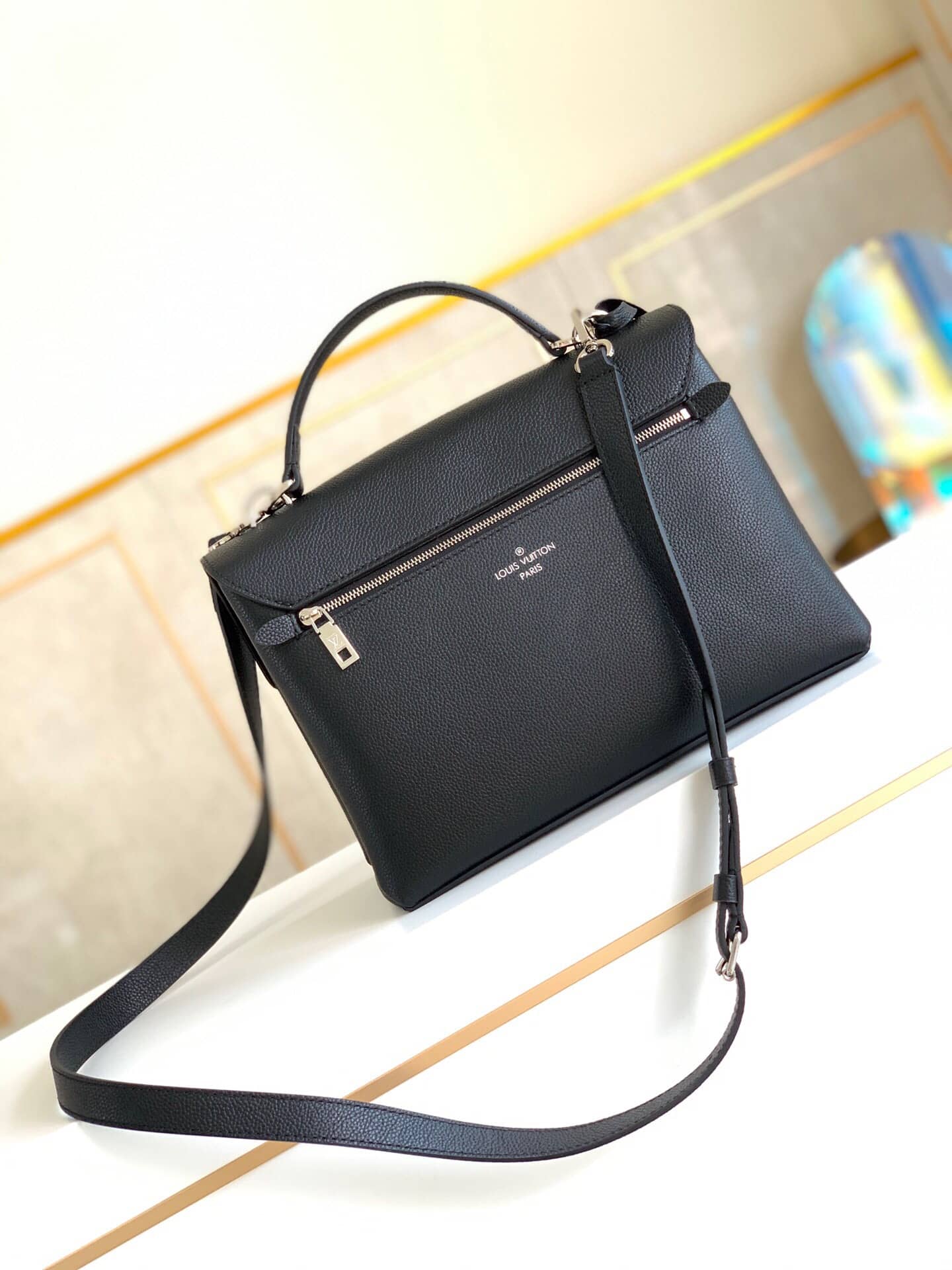 Louis Vuitton My Lockme Vanille Leather Crossbody Bag Replica M54878