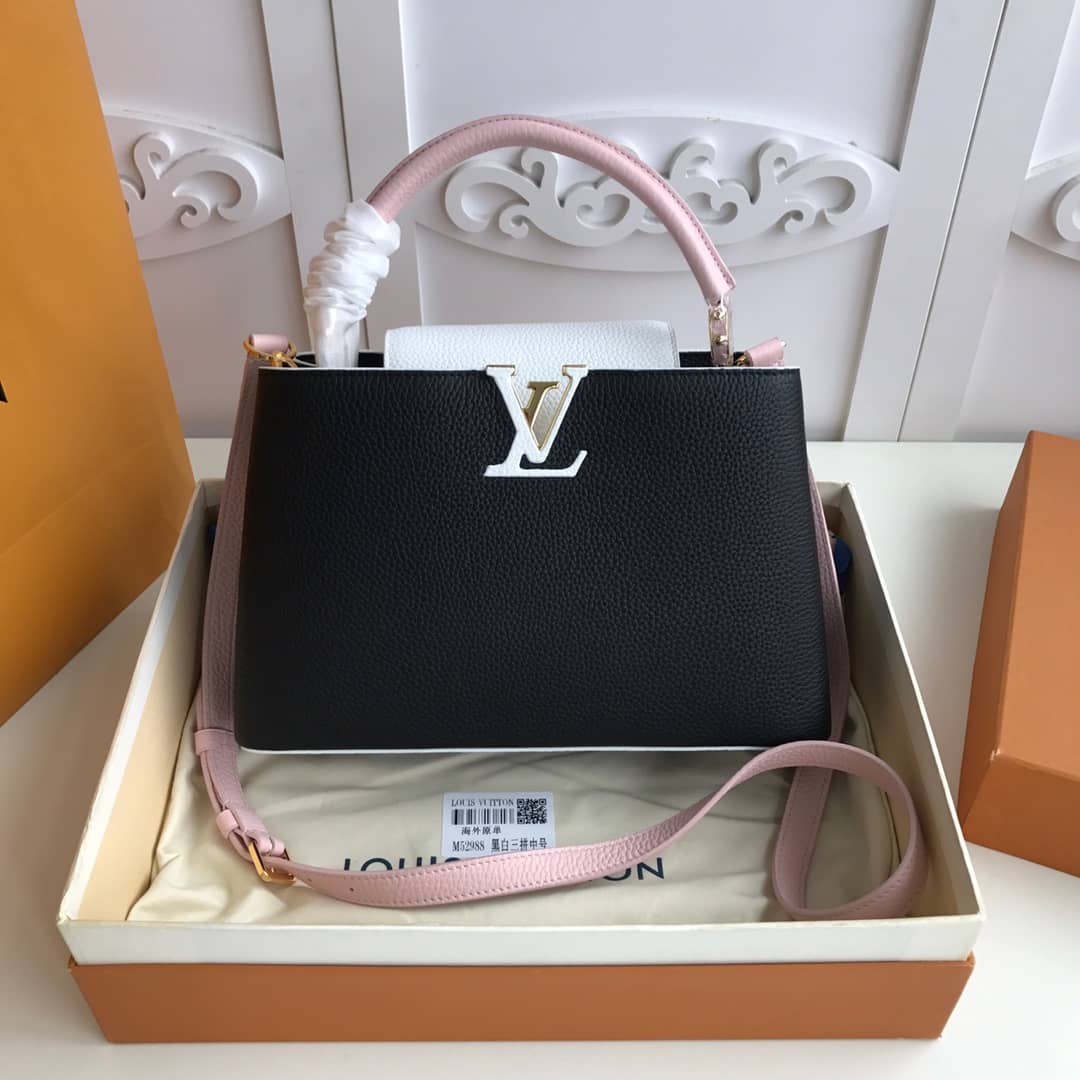 Louis Vuitton Capucines PM Taurillon Bag Replica Black M52988