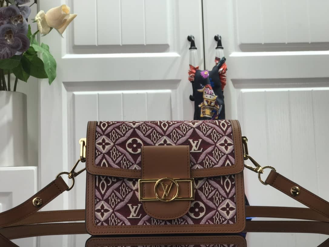 Louis Vuitton Since 1854 Dauphine Mini Replica Handbag Red M57172