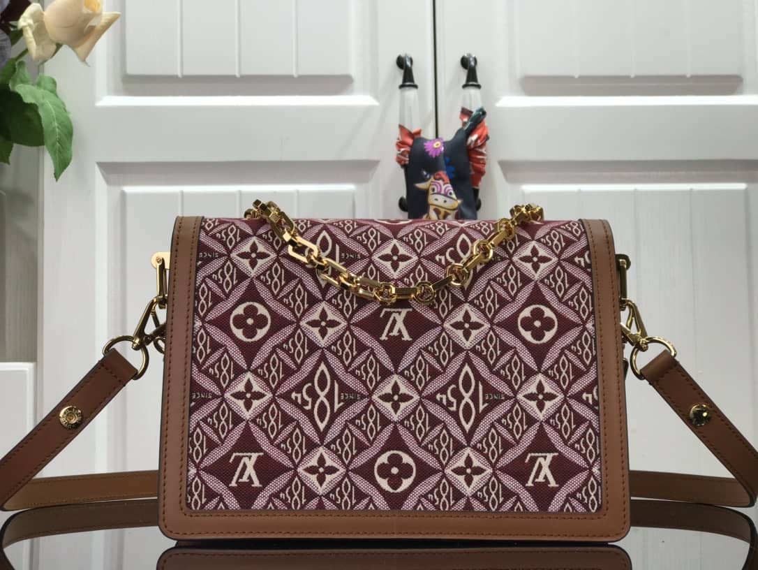 Louis Vuitton Since 1854 Dauphine Mini Replica Handbag Red M57172
