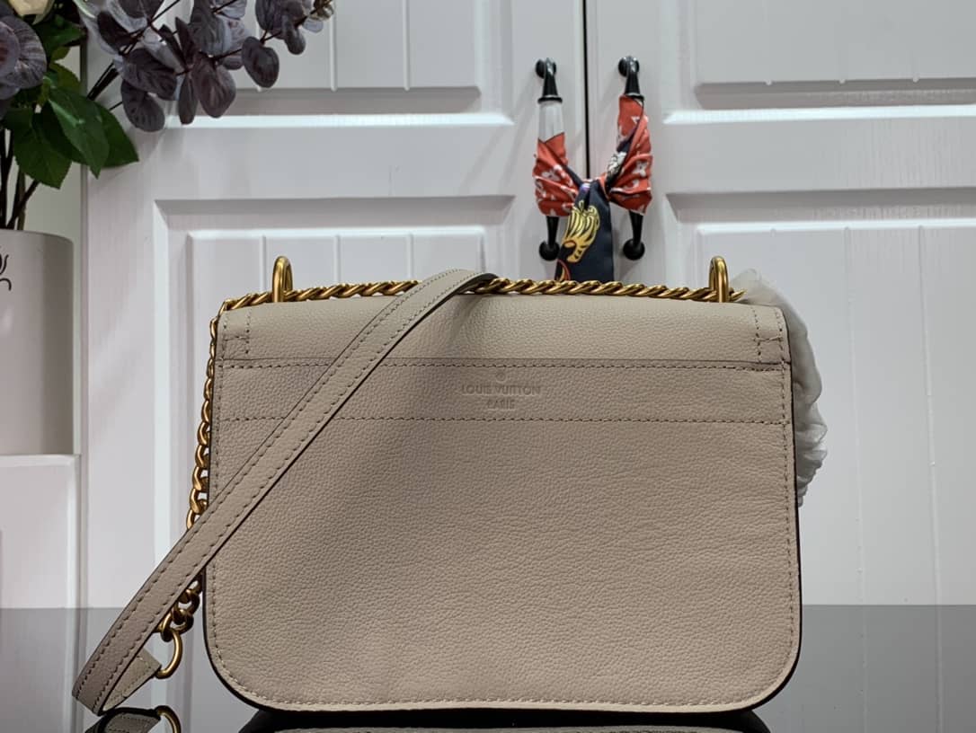 Louis Vuitton Lockme Chain PM Replica Handbag Beige M57073