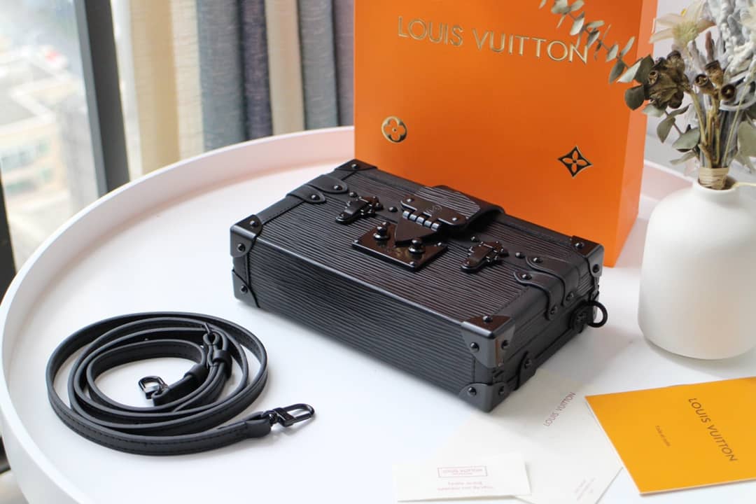 Louis Vuitton Petite Malle Monogram Canvas Replica Bag Black M40273