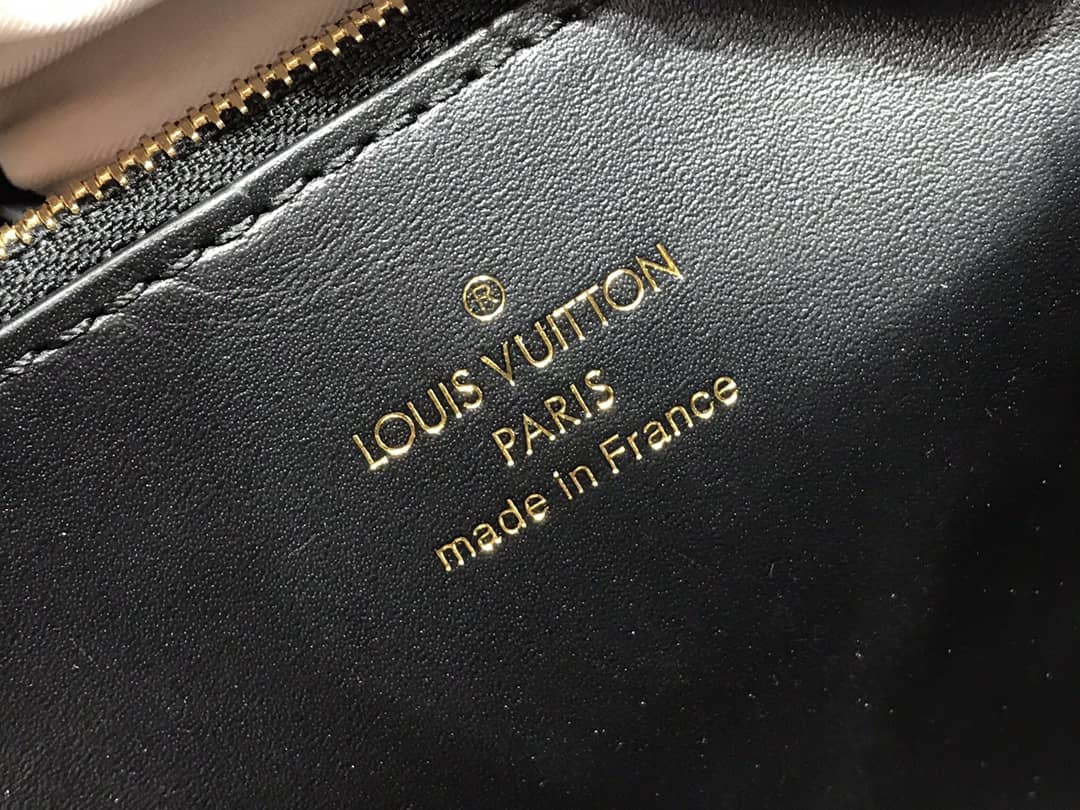 Louis Vuitton Capucines BB Cutout Leather Bag Replica Black M57228