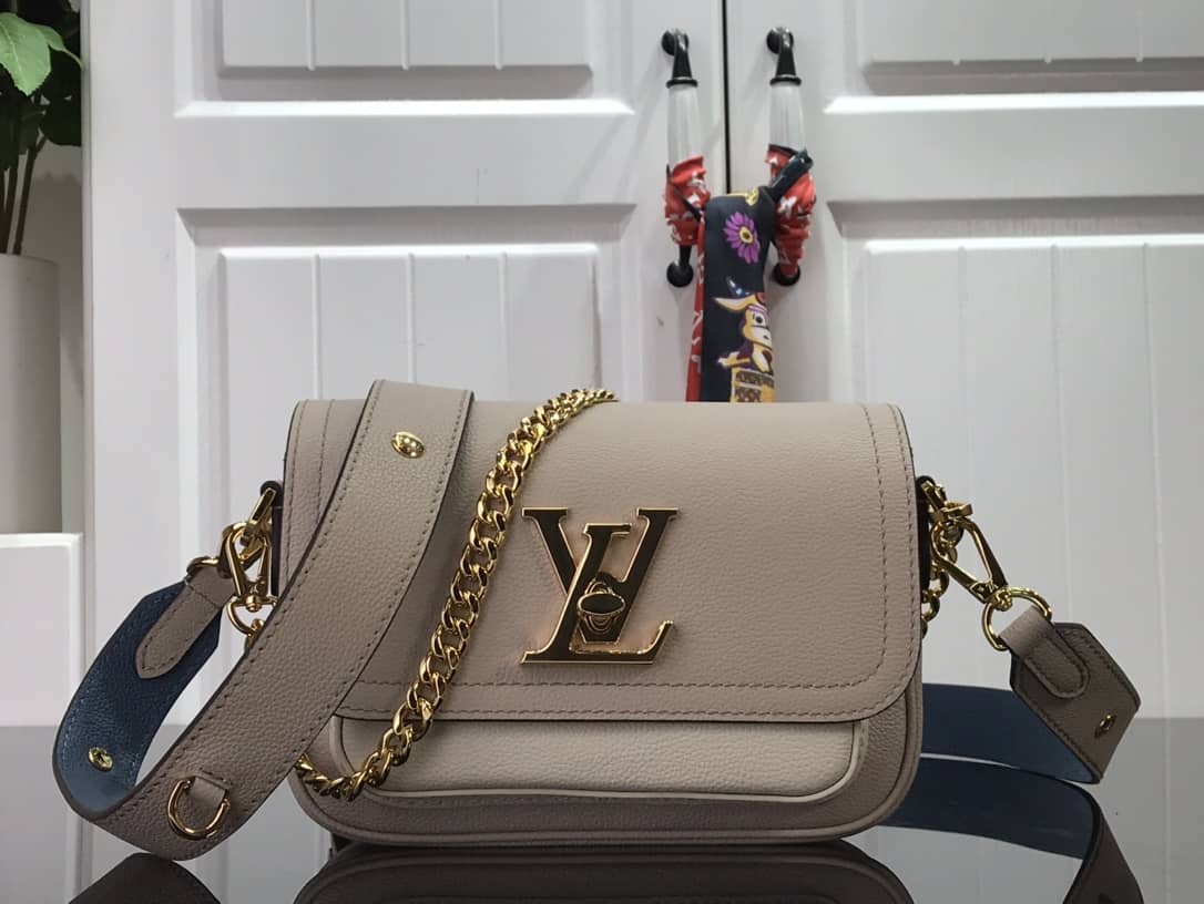 Louis Vuitton Lockme Chain PM Replica Handbag Beige M57073