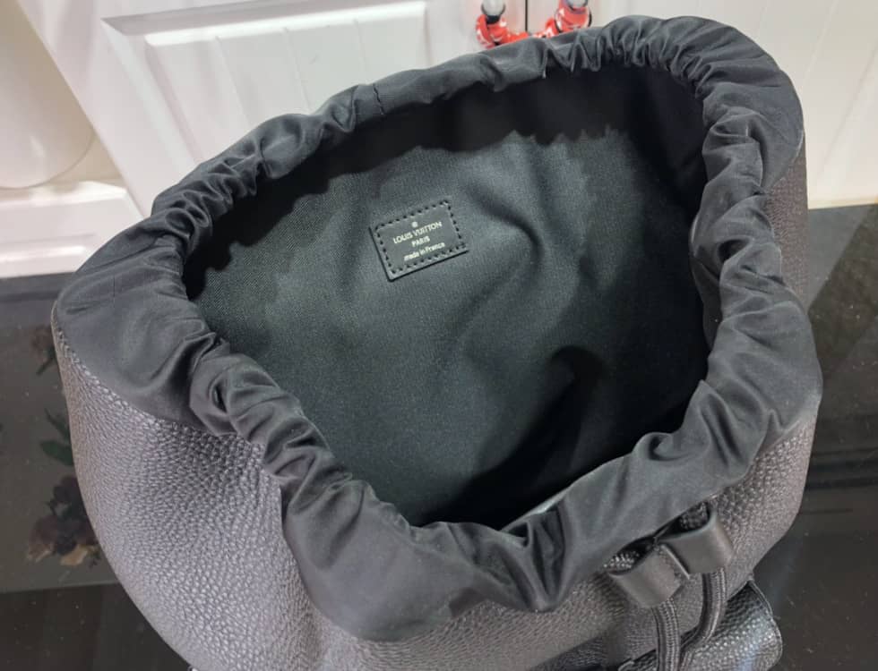Louis Vuitton Christopher Slim Taurillon Leather Black M58644 Replica Backpack