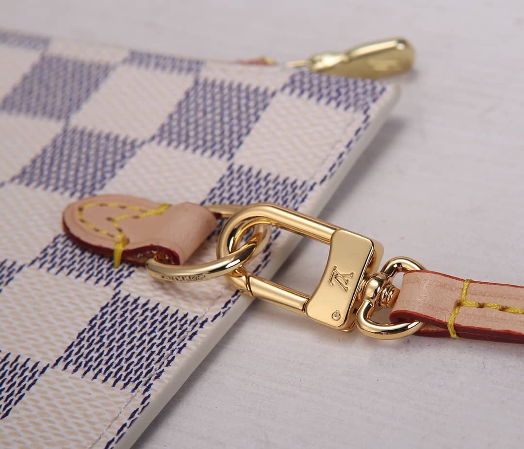 Louis Vuitton Neverfull MM Damier Azur Tote Replica White N41361