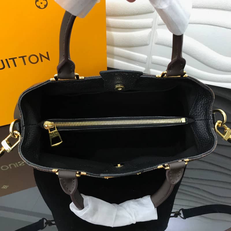 Louis Vuitton Damier Ebene Canvas Brittany Bag Replica Black M41674