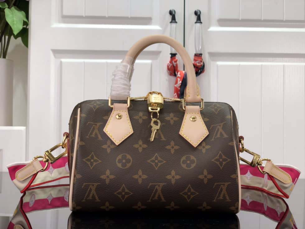 Louis Vuitton Crossbody Dupe Monogram Canvas Speedy 20 Red M45957