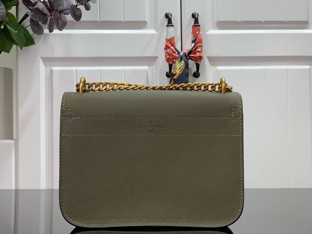 Louis Vuitton Lockme Chain PM Replica Handbag Green M57073
